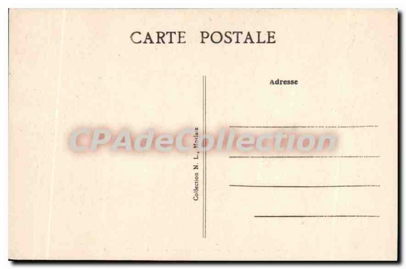 Old Postcard surroundings Cleder Finistere castle Kergournade'ach