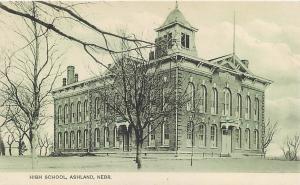 ASHLAND, Nebraska  NE    HIGH SCHOOL   ca 1910s    Postcard