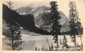 Banff Canada 1920s RPPC Real Photo Postcard Mount Temple by Byron Harmon