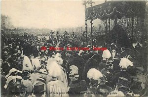 Realeza da Bélgica, Rei Leopoldo II, Procissão Fúnebre 22 de dezembro de 1909-