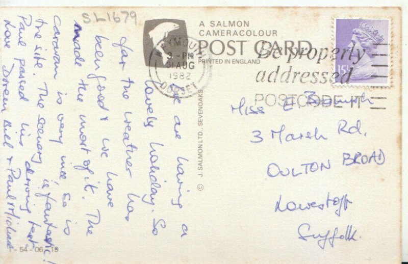 Dorset Postcard - Coast and Durdle Door - Lulworth  - TZ11791 