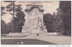 Monument Commemorating Battle Of Princeton New Jersey Albertype 1923