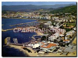 Postcard Old French Riviera Cannes M View by air from Palm Beach to the port ...