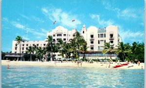 1950s The Royal Hawaiian Hotel Waikiki Beach Honolulu Hawaii Postcard