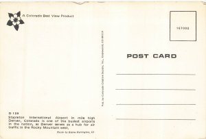 Stapleton International Airport Denver Photochrome Postcard