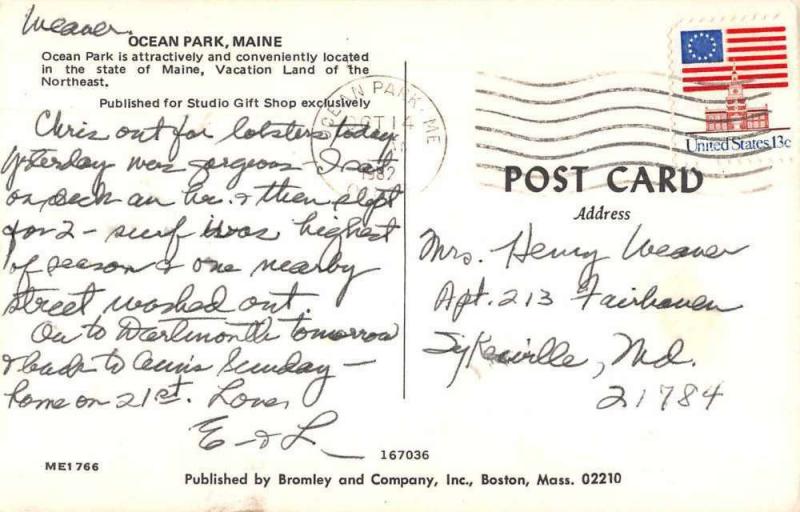 Ocean Park Maine Aerial View Vintage Postcard JA4741442