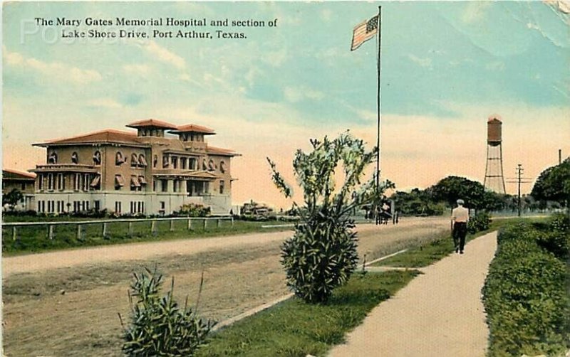 TX, Port Arthur, Texas, Mary Gates Memorial Hospital, Tichnor No. R-31719