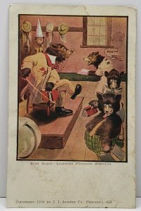 1906 Busy Bears Learning Phonetic Spelling Silly Bears Teaching UDB Postcard G16