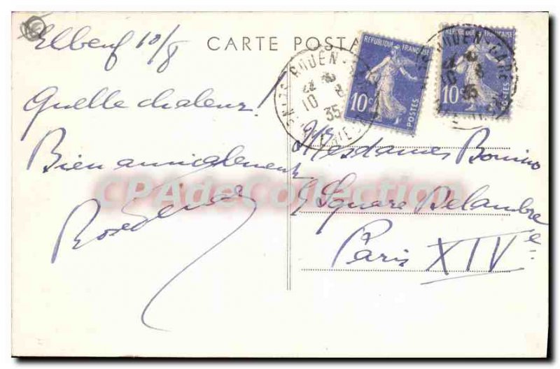 Postcard Old Elbeuf Bras De Seine
