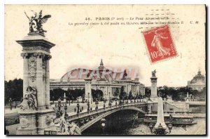 Postcard Old Paris 7 stop Pont Alexandre III