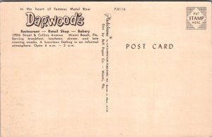 Postcard Dagwood's Restaurant Bakery Miami FL