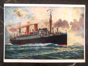 Mint Germany Picture Postcard steamer Passenger Ship Lloyd Bremen Stuttgart