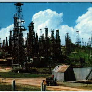 c1960s Long Beach, Cali Signal Hill Drilling Oil Wells Occupational Trucks A221