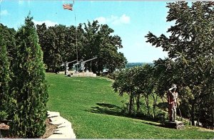 Postcard INDIAN SCENE Burlington Iowa IA AJ2482