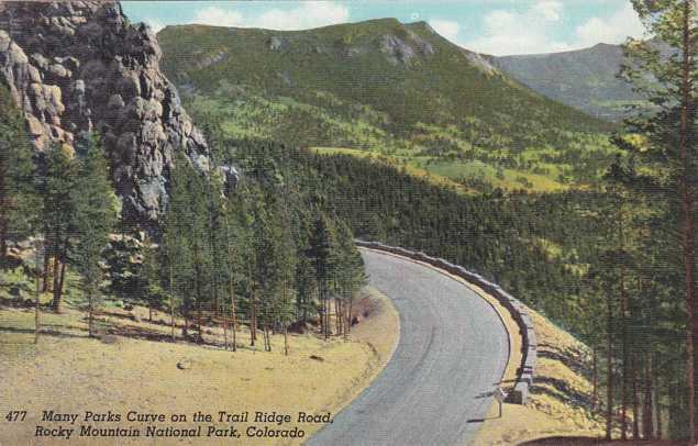 Many Parks Curve on Trail Ridge Road Rocky Mountain National Park CO Colorado