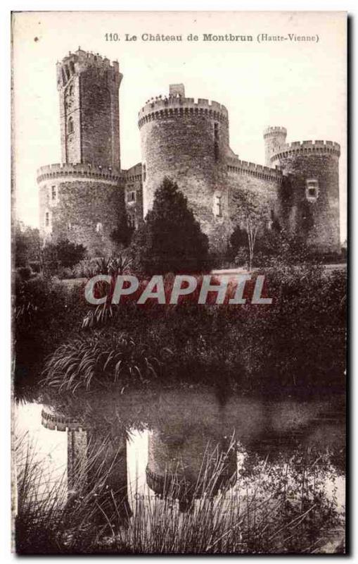 Old Postcard The Chateau de Montbrun