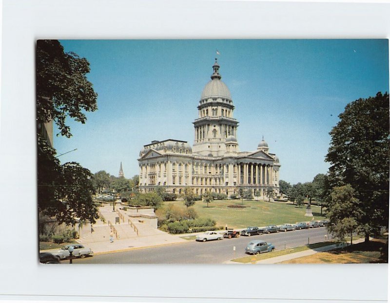 Postcard The State Capitol At Springfield, Illinois