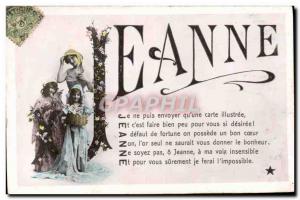 Old Postcard Jeanne Surname