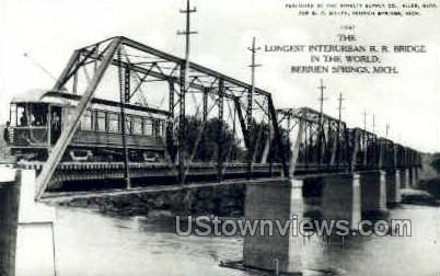 Interurban Railroad Bridge  Berrien Springs MI Unused