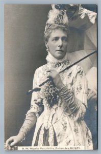 MARIE HENRIETTE of AUSTRIA QUEEN OF BELGIUM ANTIQUE REAL PHOTO POSTCARD RPPC