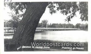 Paul's Bridge to Island Park Portage La Prairie, Manitoba Canada Unused 