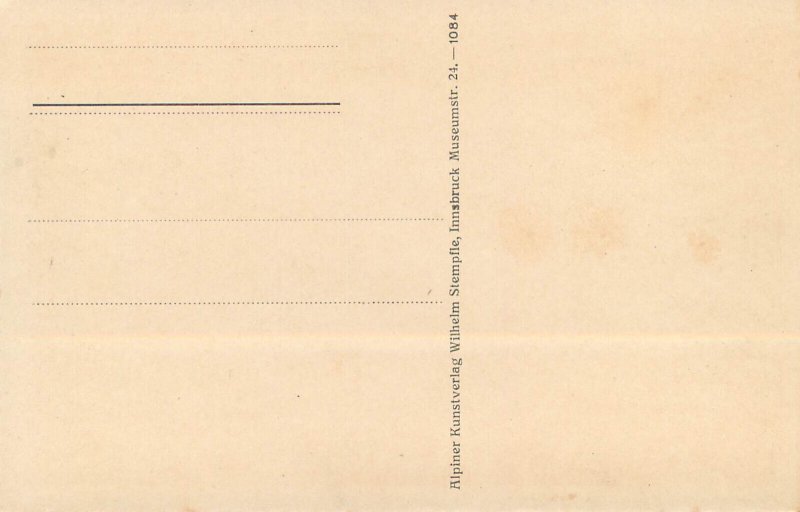 Germany Rattenberg castle panorama postcard