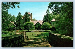 Rockford Illinois IL Postcard Stronghold Castle Presbyterian Church 1960 Vintage