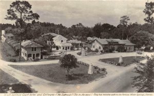 RPPC SILVER SPRINGS COURT HOTEL & COTTAGES FLORIDA REAL PHOTO POSTCARD
