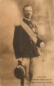 Postcard King Vittorio Emmanuele III Of Italy Royalty