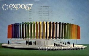 Montreal, Canada Exposition, 1967 expo 67 1967 light postal marking on front ...