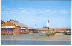 Buffalo NY Lincoln Park Motel Old Autos Postcard