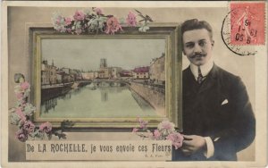 CPA De La ROCHELLE je vous envoie ces Fleurs (45313)