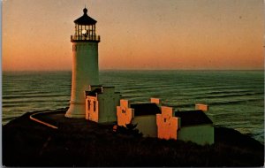 USA North Head Lighthouse Washington Chrome Postcard 09.98