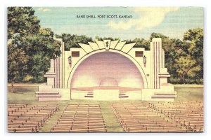 Band Shell Fort Scott Kansas Postcard