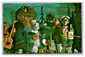 Vintage 1970's Postcard Walt Disney World Country Bear Jamboree Frontierland FL