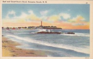 New Hampshire Hampton Beach Surf and great Boars Head 1956