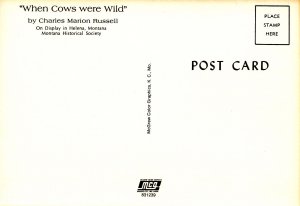 Western (US) -  When Cows Were Wild  Artist:  Charles Marion Russell       ...