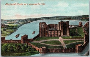 Kenilworth Castle As It Appeared In 1620 England Postcard