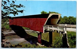 Postcard - Holliwell Covered Bridge, Iowa, USA