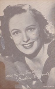 Vintage Arcade Card Geraldine Fitzgerald