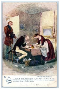 1906 Martin Chuzzlewit Writing South Manchester CT Oilette Tuck Art Postcard