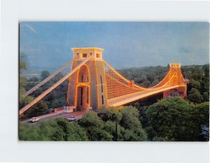 M-123153 Clifton Suspension Bridge By Night Bristol England