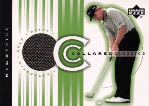Nick Price Collared Classics Golf Shirt Relic Upper Deck 2003 Card