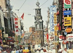 Vtg Postcard Lot (2) Amsterdam Regular Street Casino Fujifilm Kodak Day Night