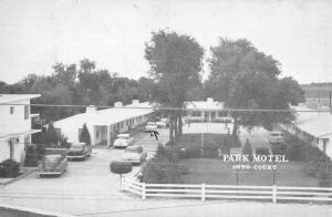 Scottsbluff Montana Park Motel Birdseye View Vintage Postcard K14138