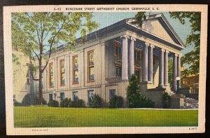 Vintage Postcard 1930-1945 Buncombe Street Methodist Church, Greenville, SC