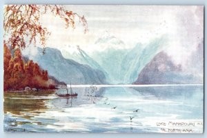 1910 Tuck Oilette Vintage Postcard Lake Manapouri North Arm New Zealand No. 7051