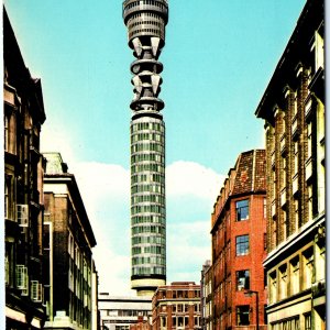 c1970s London, England Post Office Tower City Street View Chrome 4x6 PC M17