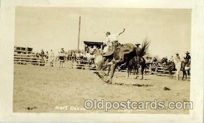 Mert Osnass on High Tower, Real Photo Western 1936 postal used 1936