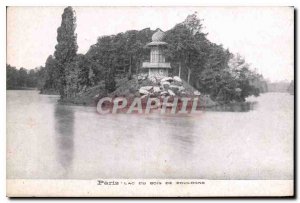 Postcard Old Paris Lake Bois de Boulogne